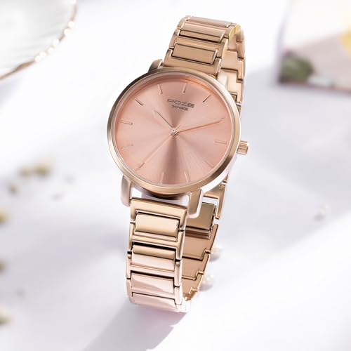 Image of Sonata Poze Quartz Analog Pink Dial Metal Strap Watch for Women-SP80057WM01W