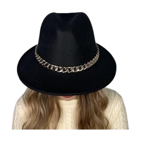 Chapeau Fedora G27 Noir avec Chaîne Cover