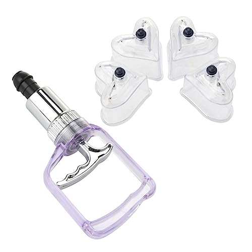 Kit de Terapia de Ventosas Manual, Dispositivo de Ventosa al Vacío para Uso Doméstico, Masajeador Corporal Seguro para Circulación Sanguínea y Alivio Muscular, Ventosas con Forma de Corazón miniatura 1