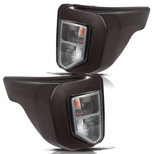Image of Aosky LED Tail Light Assembly Fit for 20 to 24 Ford Explorer | Adventure-ready sealed housing, UV-stable lens, clear night signals; Dark Red Housing, Smoke Lens, Chrome Reflector, Pair