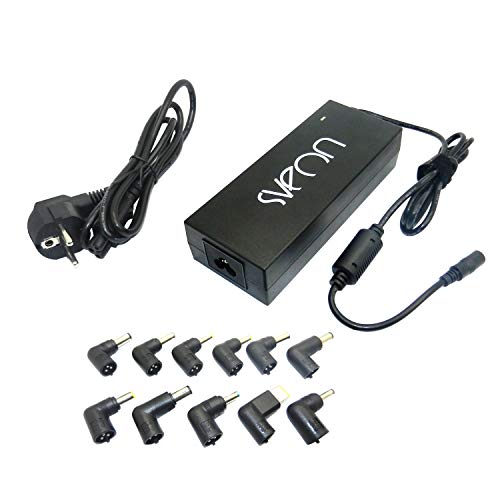 Sveon SAC120N - Cargador de portátil, Color Negro