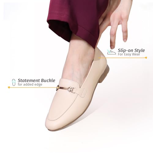 Image of YOHO Bliss Loafers for Women | Comfortable & Stylish Bellies | Fashion Moccasins with Footpharma Footbed | Slip-on for Casual & Formal Wear | 006