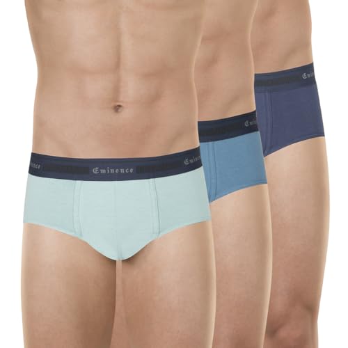 Eminence - Lot de 3 Slips Homme Tailor – Coton Stretch Longue Durée, Coupe Ergonomique, Ceinture Jacquard – Label Oeko-TEX® Standard 100
