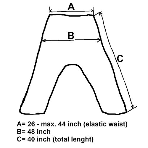 Siamrose Harem Pants Women Men, Drop Crotch Pants, Aladdin Pants, Yoga Pants, Boho Pants, One Size (Brown) #TOP2