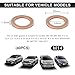 DXNQ 20 PCS Oil Drain Plug Gasket, 14mm Copper Oil Drain Plug Washer Gaskets, Drain Plug Gasket Crush Washer Seals Compatible with OEM 007603-014106, Automotive Replacement