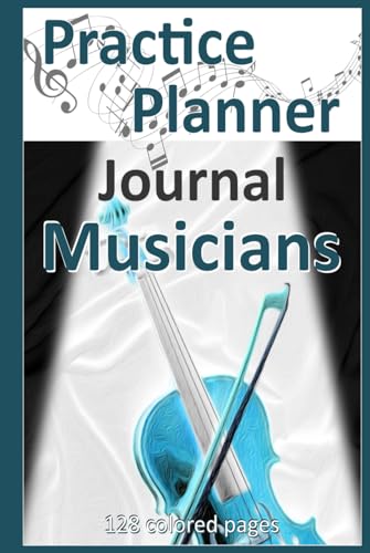 Journal de pratique musicale carnet de notes de 128 pages couleur 6x9