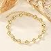 SHINUS BOHO Gold Plated Ball Beaded Adjustable Bracelet for Women,Handmade Dainty Bugle Beads Bracelet Statement Fashion Prom Jewelry Gift Friendship