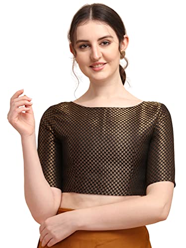 Image of OOMPH! Women's Art Silk Solid Half Sleeve Fitted Blouse Pack of 1