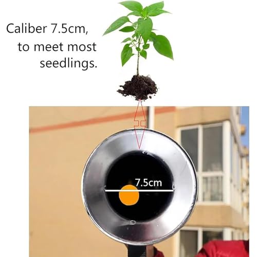 Trapiantatore di bulbi in acciaio inox per piantare facilmente verdure e meloni, strumento da giardino con manico lungo per piantine
