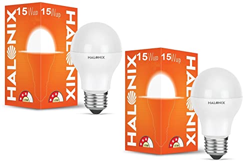 Image of Halonix 15Watt E27 LED Yellow Light led Bulb, Pack of 2, Yellow light