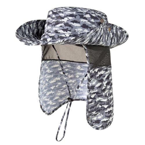 Image of Comhats Oversized XL XXL Waterproof UPF50+ Neck Flap Protection Cover Wide Brim Golf Packable Sun Hats for Men