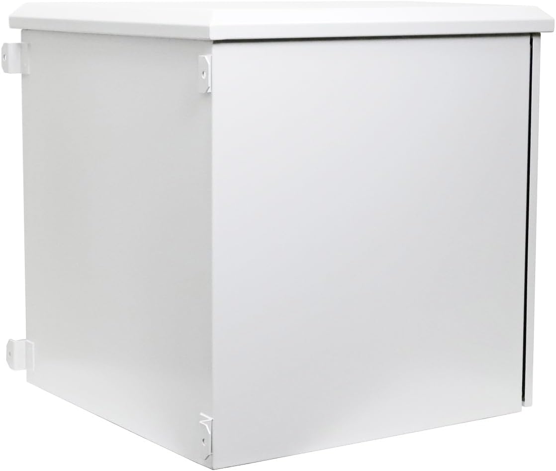 AEONS12U Wall-Mount Outdoor Network Cabinet with Fans, IP55 Rated, Mid-Depth
