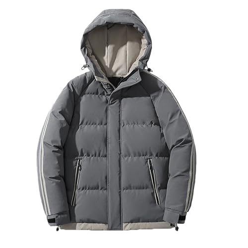Doudoune homme noir style manteaux hommes avec capuche et doublure veste sherpa homme