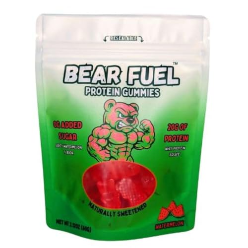 Bear Fuel Protein Gummies – 20g Protein Candy Snack –
