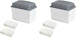 WENKO Feuchtigkeitskiller mit 2 x 1 kg Granulatblock, Raumentfeuchter, fasst bis zu 1,4 Liter...