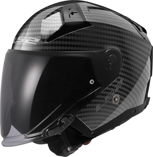 LS2, Casco Moto Jet INFINITY II CARBON Gloss Carbon, M