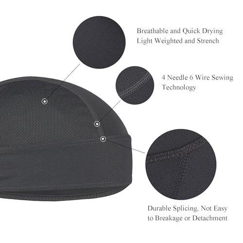 Image of Sweat Wicking Doo Rag - Breathable Cooling Liner for Men and Women