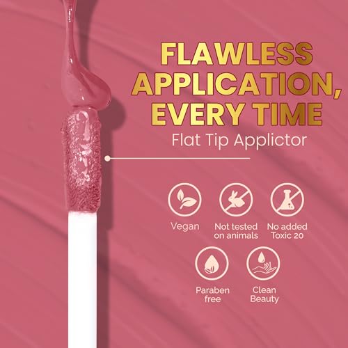 Image of Parul Garg Beauty Silk Matte Liquid Lipstick|Long-Lasting & Smudge-Proof|Soft Matte Finish|Vegan & Clean Beauty|Hydrates with Shea Butter & Vitamin E|Shade: Cherry Blossom 18 - Soft Pink, 3ml