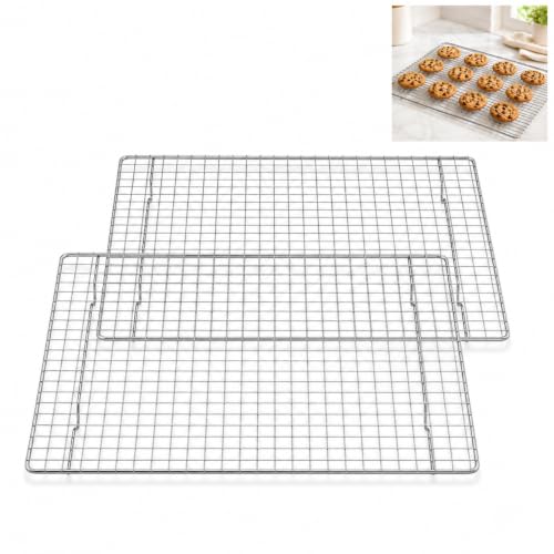 Mrs. Anderson’s Baking Professional Half Sheet Baking and Cooling Rack, 16.5 x 11.75-Inches, Set of 2