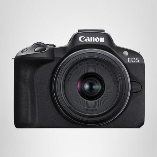 Canon EOS R50 Mirrorless Camera RF-S18-45mm F4.5-6.3 is STM