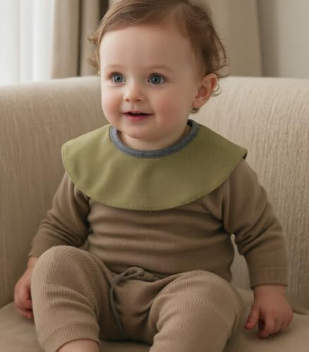 Baby Bibs for boys and Girls, Cotton Baby Eating Bib, 6 Pack,Teething and Drooling, Newborn, Infant2