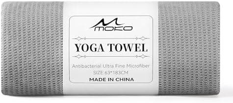 MoKo Hot Yoga Towel, Non-Slip Yoga Mat Towel with Grip Dots, 74.4...