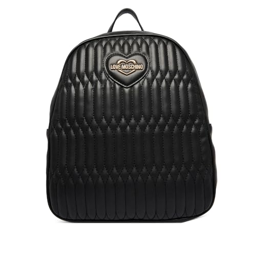 Sac à dos femme noir Love Moschino moyen format chic et logeable