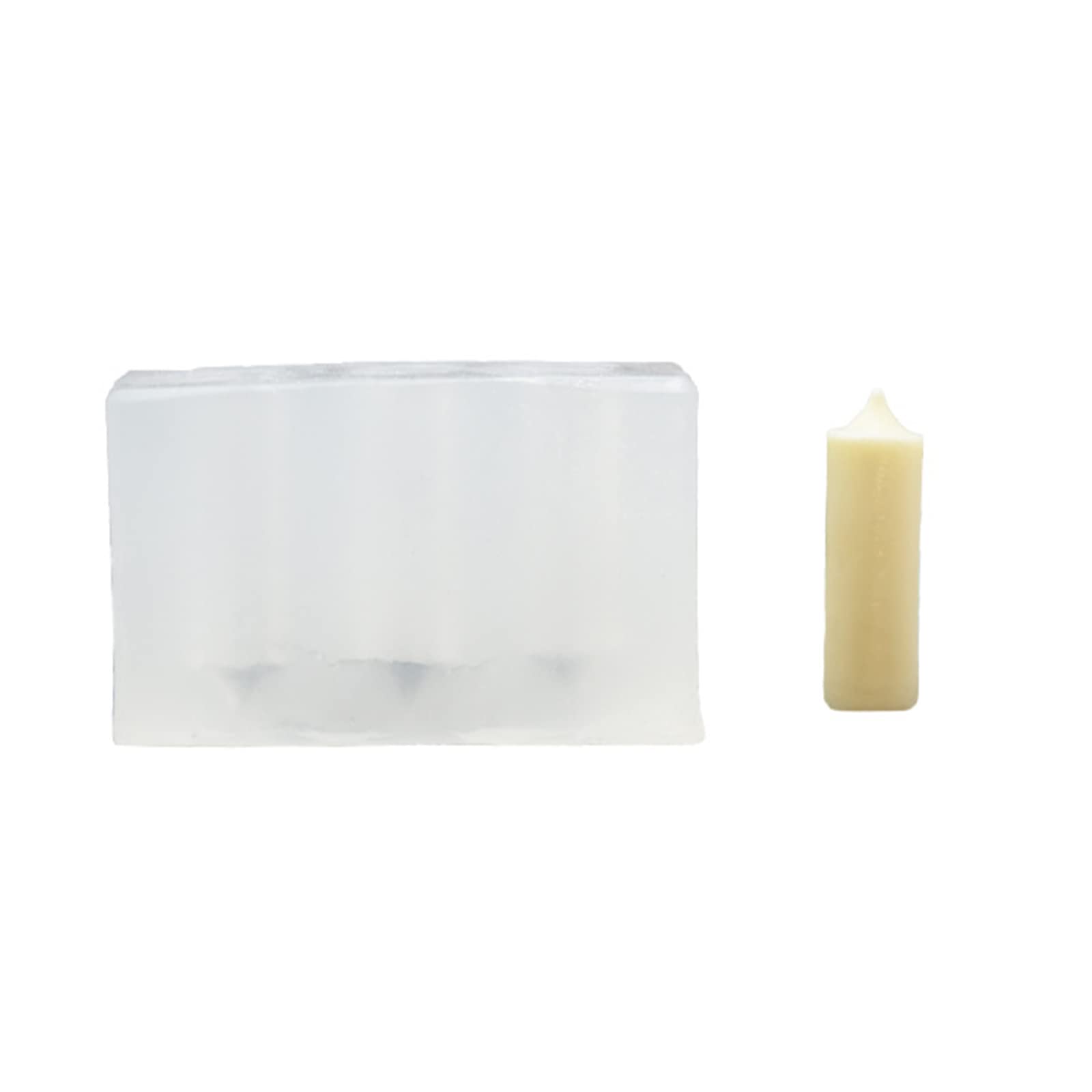 Kalttoy 6 Cavities Pillar Silicone Molds Food Grade Silicone for Soap Making Wedding Home Decoration Epoxy Resin Casting Mold