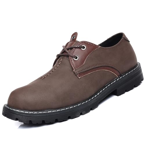 COSIDRAM Men's Casual Shoes Comfort Suede Oxford Stylish Lace up Office Loafers for Male