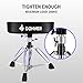 Donner Heavy Duty Drum Throne, Motorcycle Style Drum Stool, Widened Drum Seat with Upgraded Materials, Height Adjustable Padded Drum Chair, Double Braced