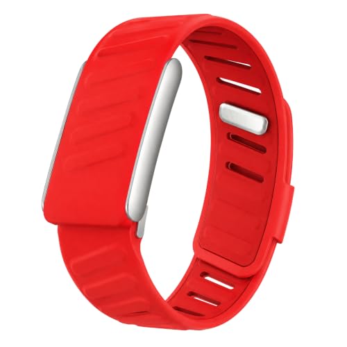 Image of Premium Sports Strap for Whoop 5.0 - One & Peak 2025 Released Band Replacement Strap Accessory | Soft Felt | Silicone Band for Fitness (Device Not Included) (Bolt Red)
