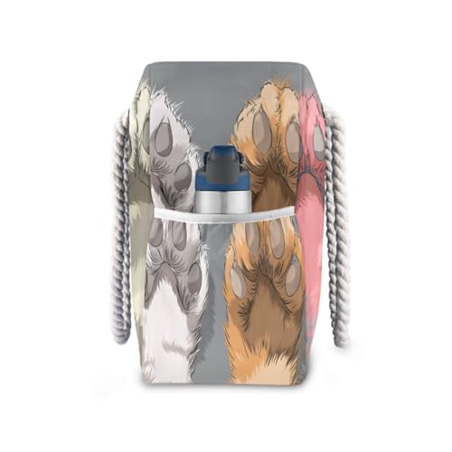 susiyo Cute Cat Paws Beach Bags for Women Large Travel Tote Bag Waterproof Sandproof Lightweight Swim Pool Bag for Family Outdoor3