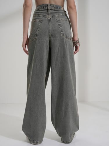Image of Tokyo Talkies Women Cotton Baggy Jeans | Machine wash