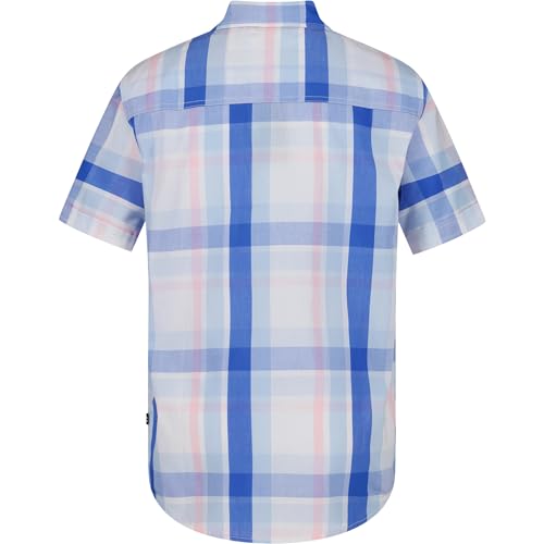 Image of Nautica Boys Short Sleeve Woven Button-Down Shirt. Light Weight & Breathable