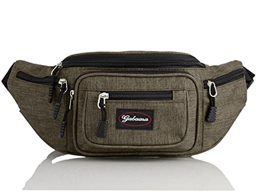 Leoodo Riñonera para hombre y mujer, con cremallera, para exteriores, grande, para senderismo, fitness, correr, ciclismo, color, talla Einheitsgröße Cover