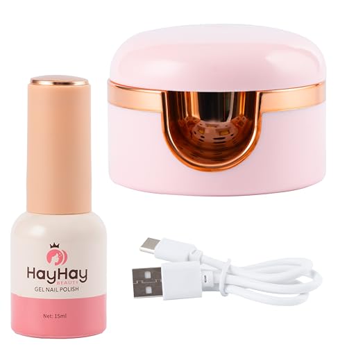 HayHay Luz UV de 3 W para unhas, rotação de 180 graus no sentido anti-horário com capacidade de um e