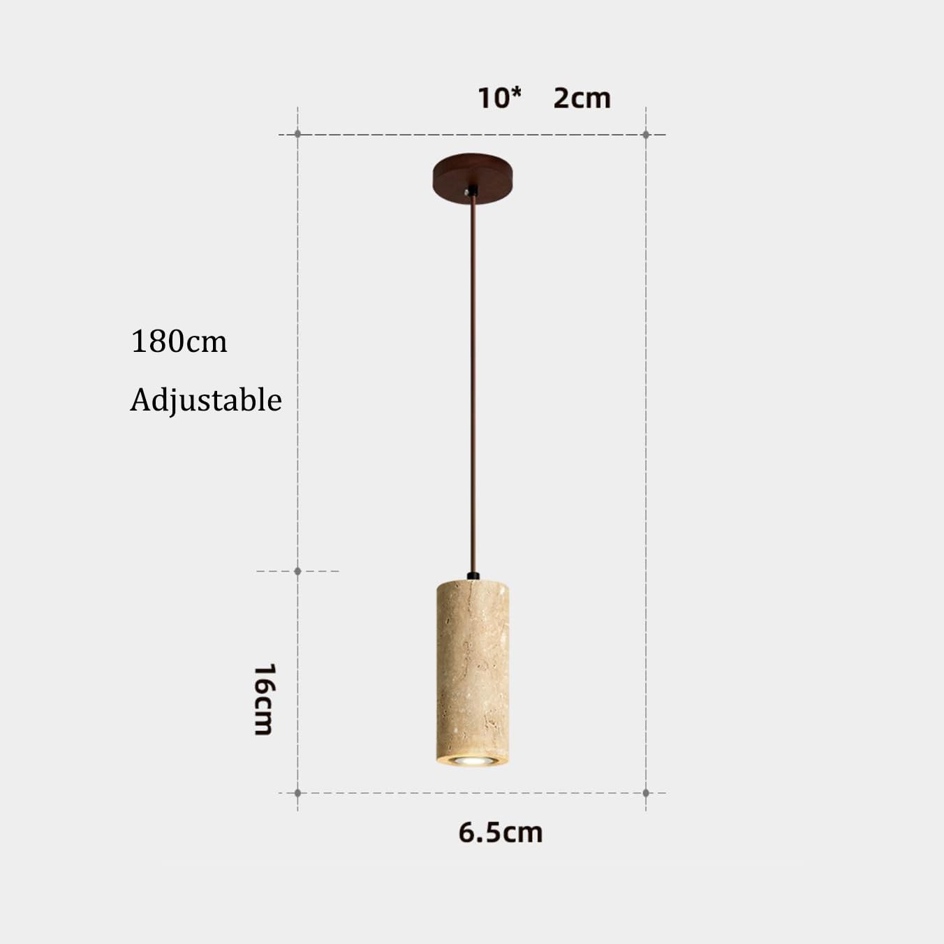 Lámpara colgante de tubo largo de piedra negra, barra de luz, mini lámparas lineales para isla de cocina, lámpara colgante de techo individual, lámpara vintage de mediados de siglo para comedo