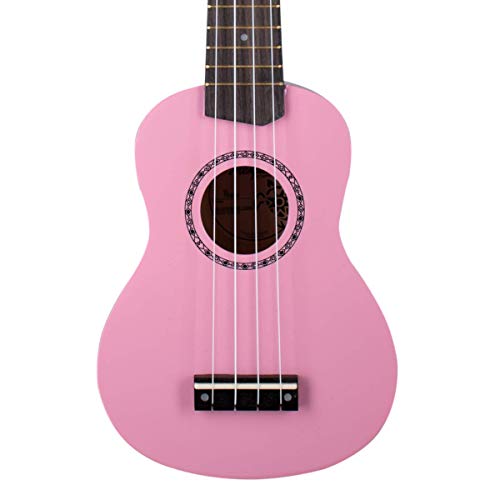 Ukulele Acústico Soprano Cordas Nylon Flamingo Pink HONU Memphis