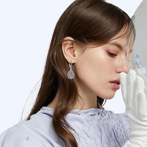 Mustard Seed Earrings Sterling Silver Mustard Seed Faith Teardrop Dangle Earrings Christian Jewelry Gifts for Women2