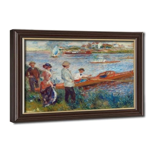 Toile Oarsmen at Chatou Renoir pour cadre déco murale de bureau et salon moderne