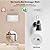 Aipsun Battery Operated LED Wall Sconce Set of Two, USB Rechargeable White Wall Lights Fixtures, Indoor Dimmable Wireless Wall Light, Not Hardwired Fixture for Living Room, Bedroom
