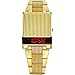Produktbild Bulova Computron 97c110 Unisex Digital Quarz Armbanduhr mit Gelbgoldfarbenem Stahlgehäuse und -armband, Wasserdicht bis 30m, Modern/Futuristisch, für Unisex-Erwachsene