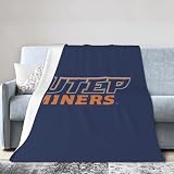 UTEP Miners Ultra-Soft Micro Fleece Blanket Soft Comfortable Flannel Blanket