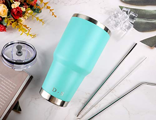 Image of D.S 30oz Mint Tumbler Double Wall Vacuum Insulated Travel Coffee Mug