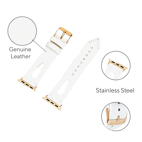 Image of Leather Bands Compatible with Apple Watch Band 40 mm 38 mm 41 mm 42 mm 44 mm 45 mm 46 mm 49 mm Band For Women Straps For Men Handmade Crazy Horse Full Grain Genuine Leather Strap for iWatch Series 11 10 9 8 7 6 SE 3 2 1 Ultra 3 2 1