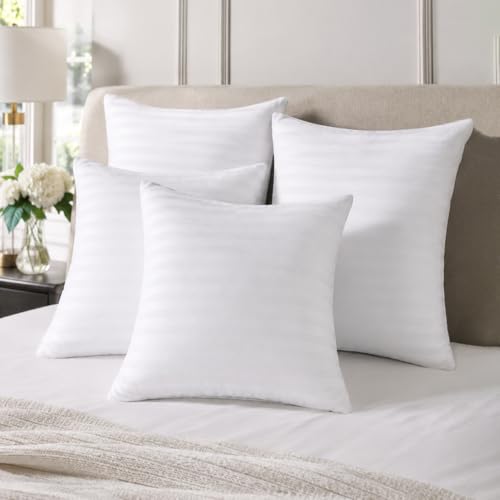 Image of Clasiko Microfiber Cushion Filler 24 x 24 Inches Set of 4 | Suitable for Sofa, Bed & Floor