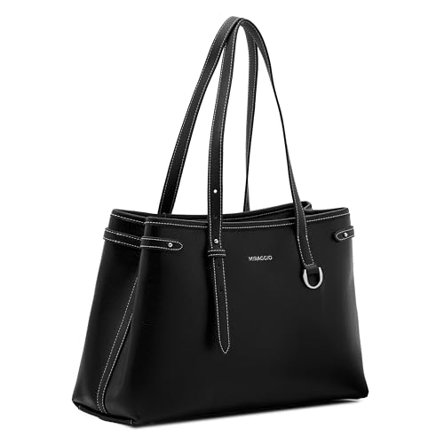 Image of Miraggio Darleen 14 Inch Tote Bag For Women | Office Tote Bag With Zipper Closure | Stylish Tote Bag