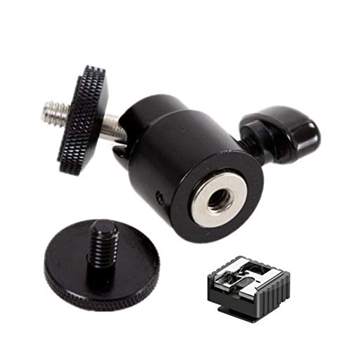 VTS LCD Monitor Adapter with Hot Shoe and Cold Shoe Base to Video Camcorder Hot Shoe for LCD Monitors,Flash Led Video Light,Camera Canon,Nikon,Olympus,Pentax,Panasonic Fujifilm, Kodak(Make in India)