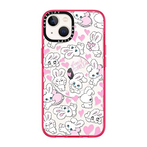 CASETiFY RpNg iPhone 14 P[X [MILKi (2x MIL-STD-810G)/1.2m̗eXgNA/MagSafe ɑΉ] - Sweetheart Mix by foxy illustrations - H