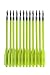 NAVADEAL 12pcs Yellow 7" 50-130LB Crossbow Fishing Bolts Pistol Hunting Aluminium Steel Tips